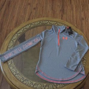 UNDER ARMOUR 1/2-ZIP (YL) GIRLS TECH